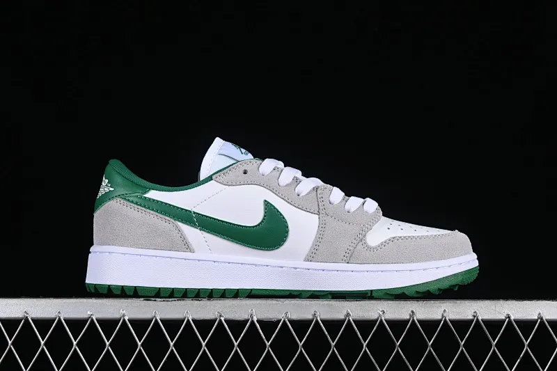 All categories Air Jordan Jordan series basketball shoes Air Jordan 1 Low Air Jordan 1 Low Golf AJ1 Joe 1 new golf version gray white green color DD9315-112